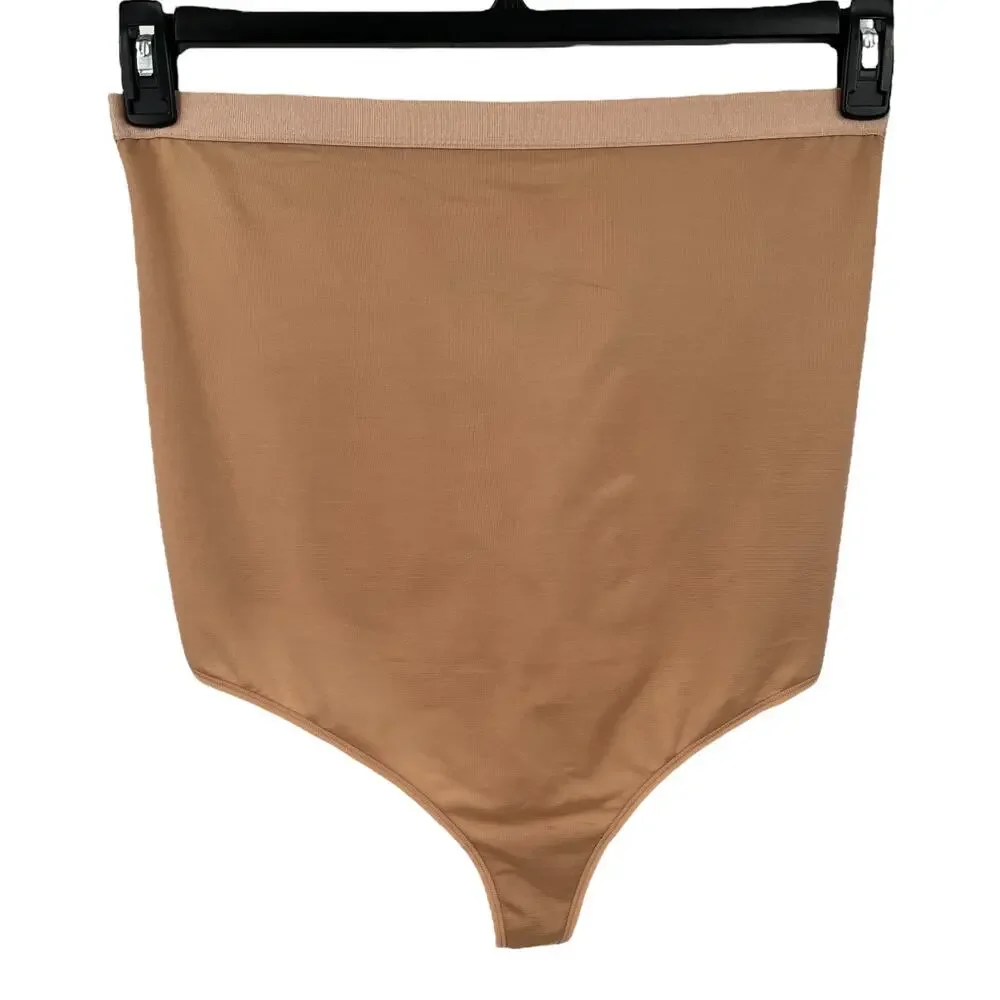 Skims thong Simply Bare High Waisted seamless shapewear tan size 3X